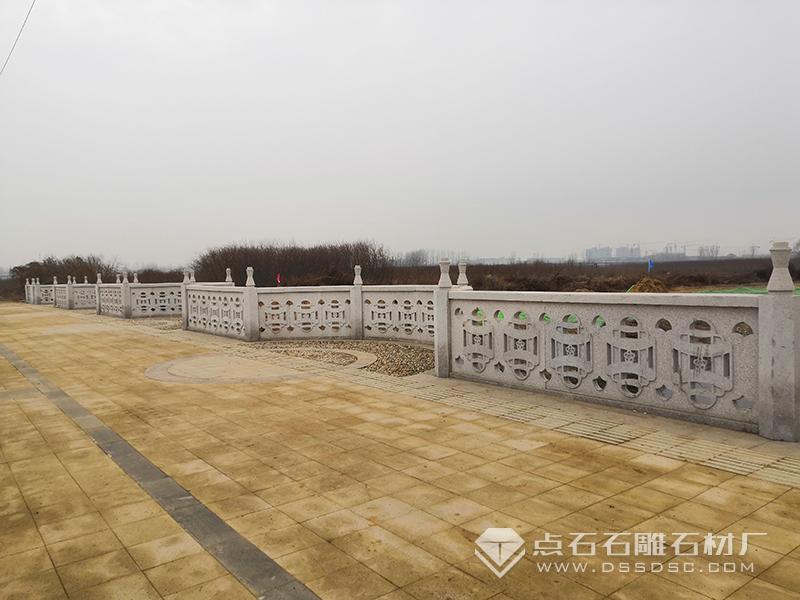 創意圓弧形花崗巖石材橋欄桿